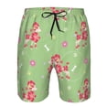 thumbnail image 4 of Kdxio Cute Poodle Dog Pattern Mens Casual Shorts - Drawstring Summer Beach Sports Shorts for Men, 4 of 9