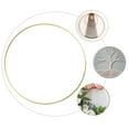 thumbnail image 4 of EeaseCA 2Pcs Metal Iron Ring Wreath Ring Circle Ring Dream Catcher DIY Accessory Golden, 4 of 7