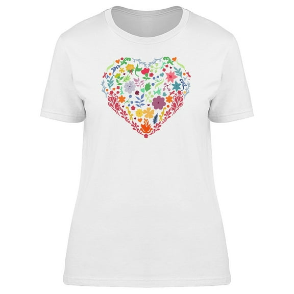 A Heart Made Of Floewrs Tee Women's -Image by Shutterstock