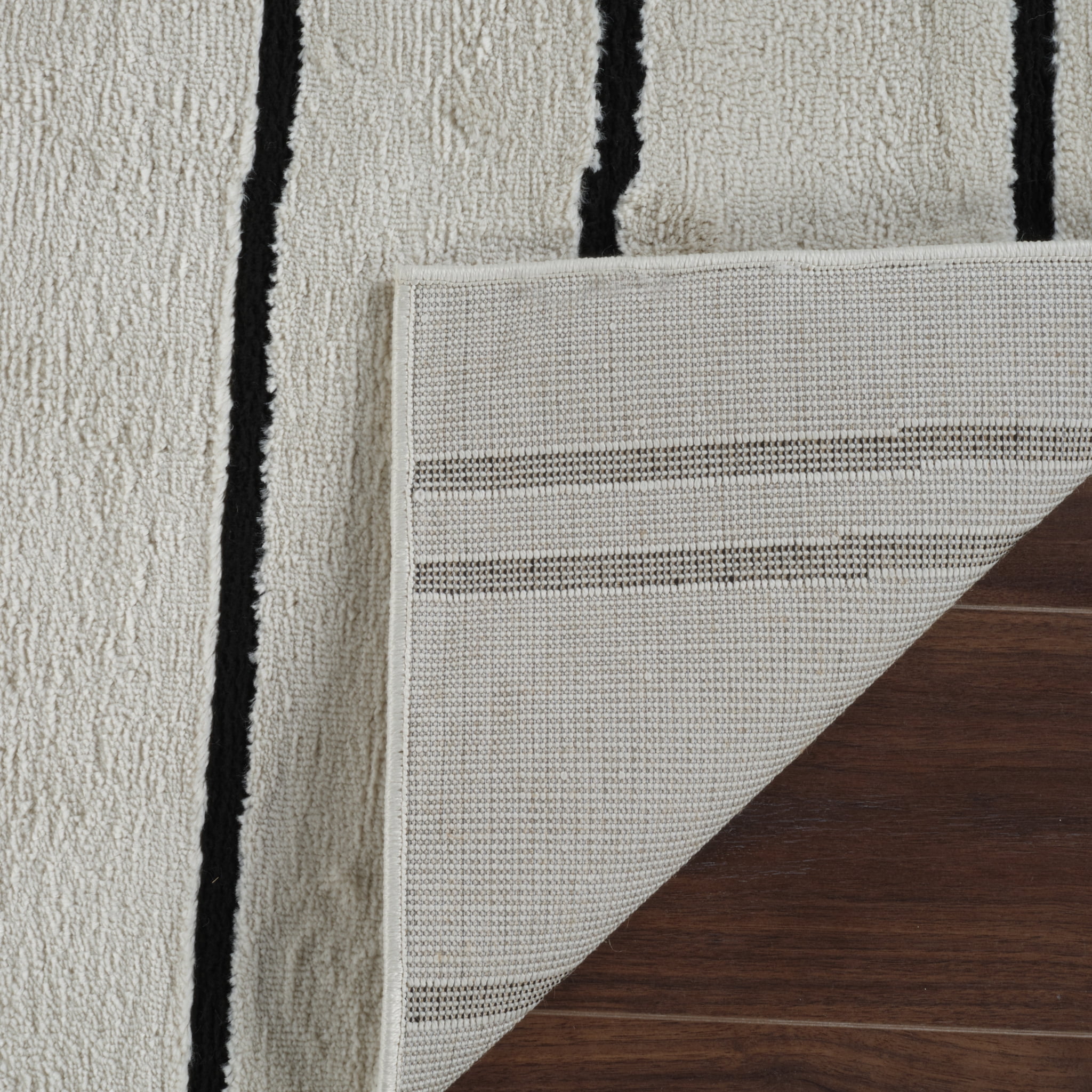 Rug Branch Domus Abstract Indoor Area Rug, Cream Black, Modern - Living Room, Bedroom, Dining Room