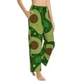 thumbnail image 3 of Kdxio Women's Comfy Stretch Big Colorful AvocadosPrint Drawstring Pajama Pants-Large, 3 of 9