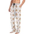 thumbnail image 5 of FREEAMG Men's Cotton Pajama Pants Lounge Sleep Pants Soft Sleepwear Pajama Bottoms with Pockets, 5 of 7