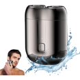 thumbnail image 1 of 2025 New Upgrade Pocket Shaver USB Mini Shavers, Mini Dual-Head Portable Electric Shaver USB Rechargeable Waterproof Shaver, Electric Beard Trimmer Shaver Pocket Size Electric Razor for Men (Green), 1 of 7