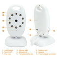 thumbnail image 2 of Baby Monitor, Video Baby Monitor with Camera- Wireless Video Monitor for Baby Safety- with Infrared Night Vision/Two Way Talkback/Temperature Monitor/Lullaby-play, 2 of 7
