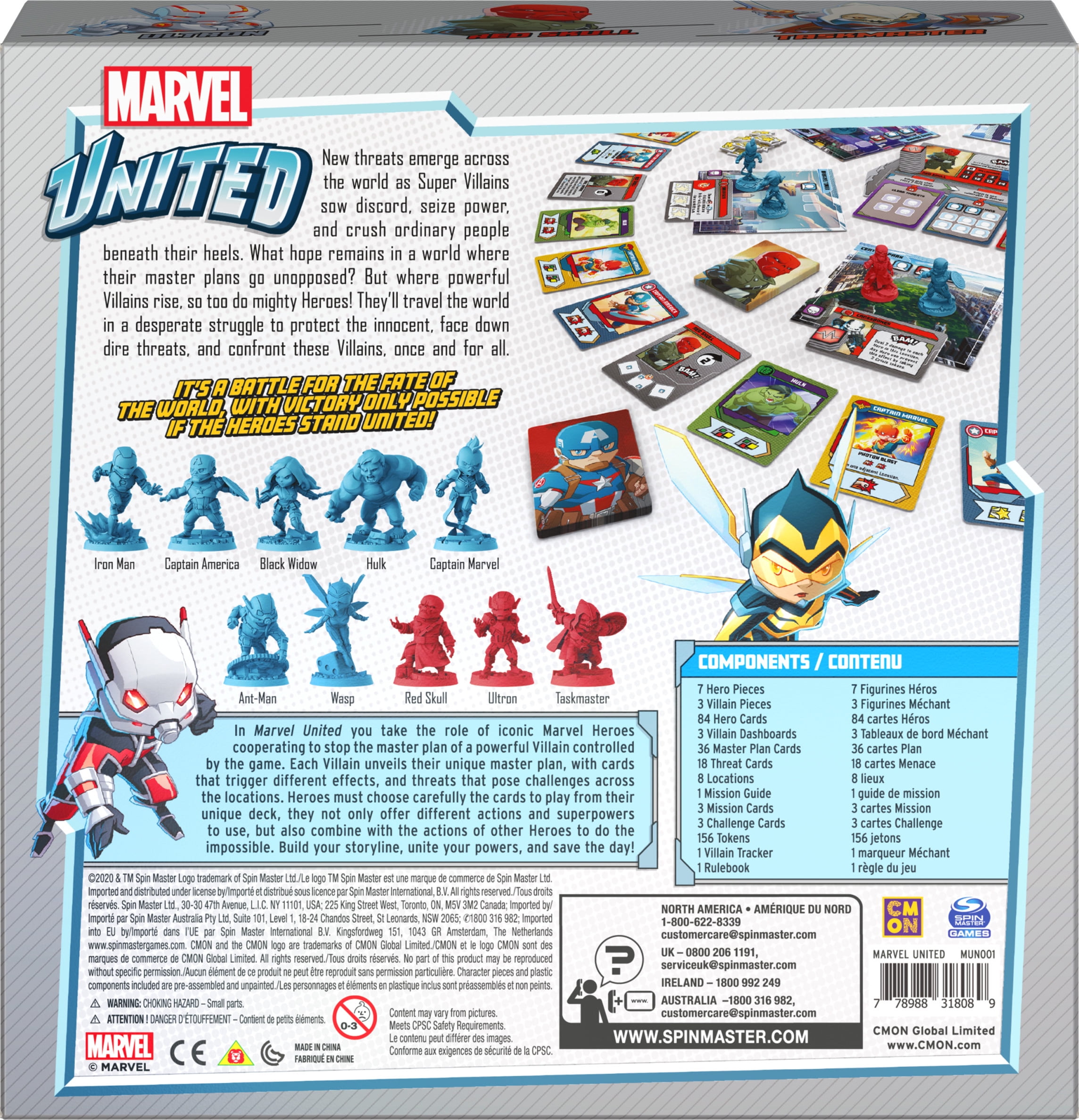 Marvel United, Super Hero Cooperative Strategy Card Game, for Adults,  Families and Kids Ages 8 and up