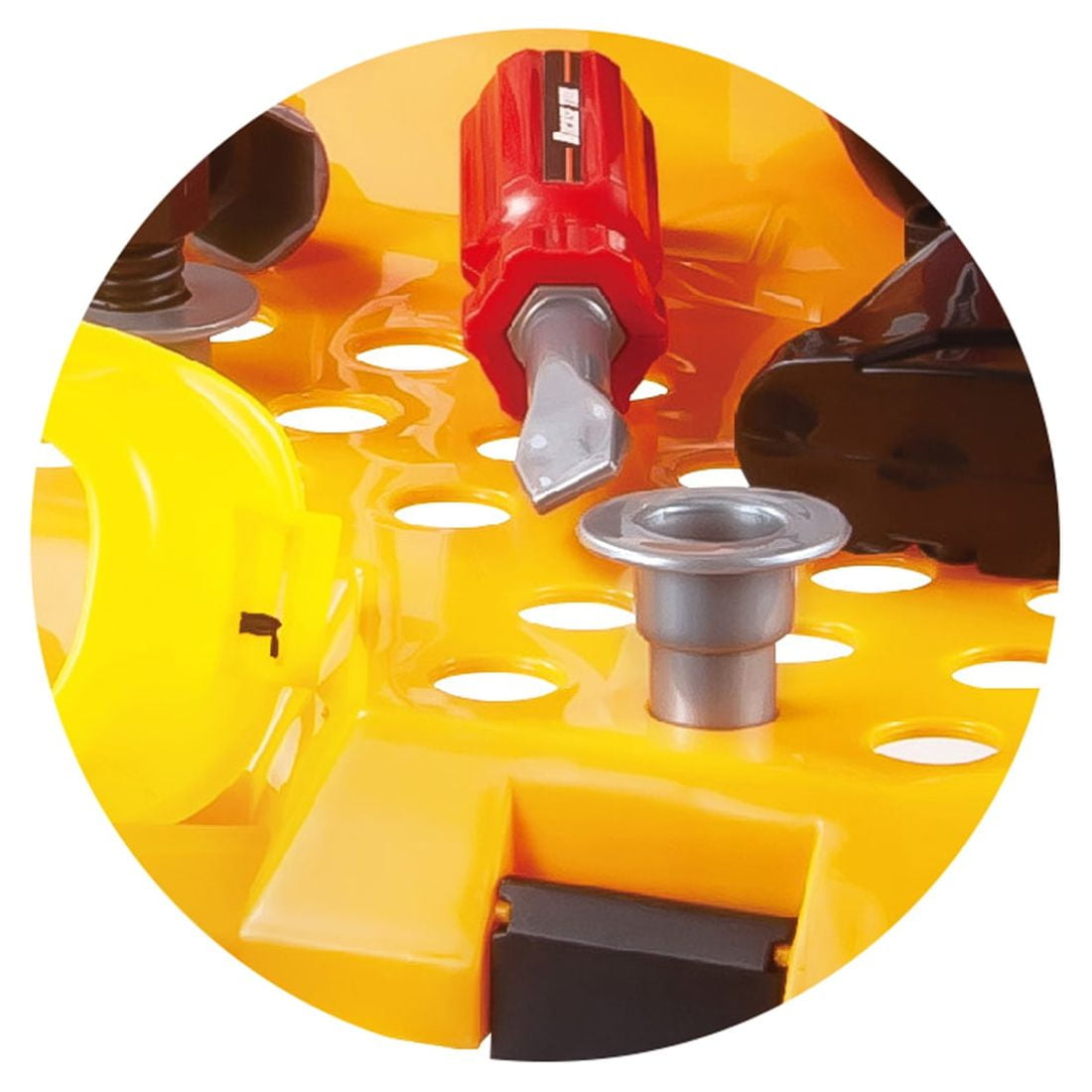 Tool Set for Kids 100 Pcs Workbench Yellow for Toddlers Plastic +3 Age Mundo Toys