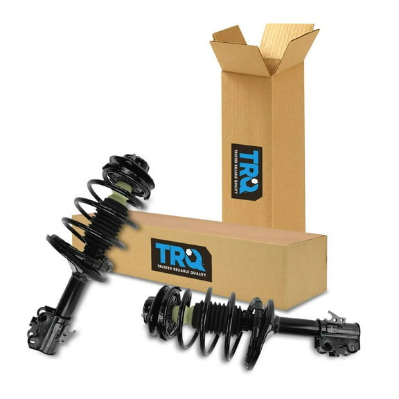 TRQ Front Strut & Coil Spring Assembly Set Driver & Passenger Sides Fits Select 92-94 Lexus ES300 Toyota Camry