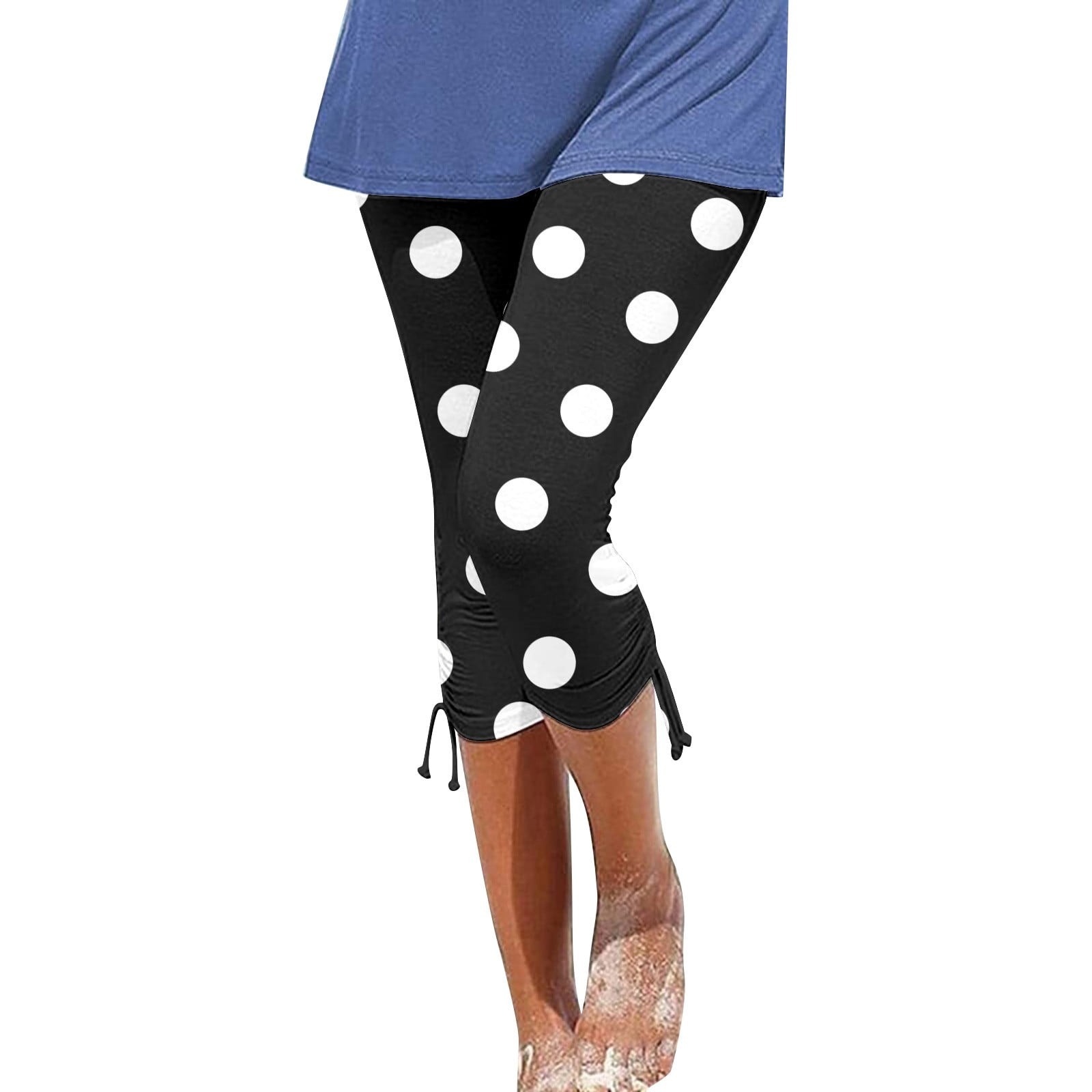 dmqupv Women Summer Pants Casual Summer Casual Capri Pants Linen Elastic Capris Crop Relaxed Fit