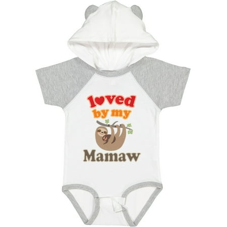 

Inktastic Mamaw Sloth Loves Me Gift Baby Boy or Baby Girl Bodysuit
