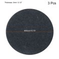 thumbnail image 2 of Uxcell 16" Round Plant Coasters Felt Pad Mat, Grey 3 In1 Set, 2 of 5