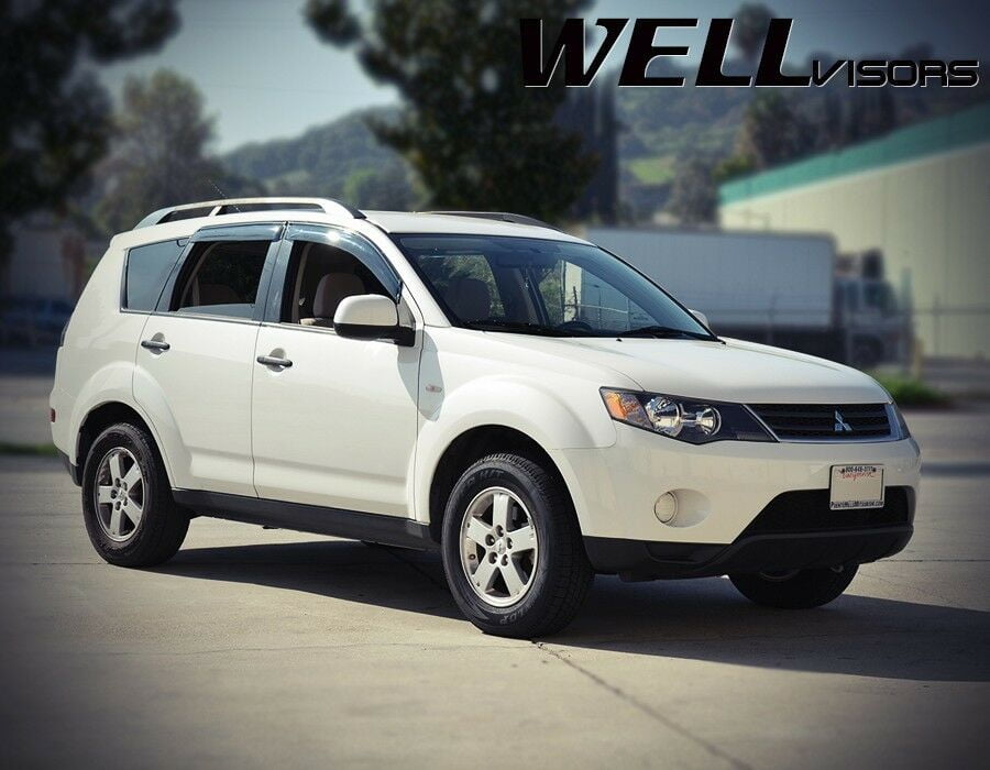Side Window Smoke Vent Visor Rain Guard Deflector for MITSUBISHI OUTLANDER 2013
