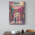 thumbnail image 6 of Vintage Retro Travel Poster Wall Art Tlaquepaque Guadalajara Mexico Colonial Courtyard Bougainvillea Flowers Print Poster, 6 of 8