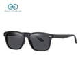 thumbnail image 1 of Small Retro Square Shades - High-Quality Polarized Lenses, Lightweight TR90 Frame, Adjustable Size, Ocean-Inspired Lens - Classic Rectangle Shape, Designed for Men, Compact Size, Unique Blots Pattern, 1 of 5