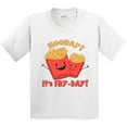 thumbnail image 3 of Inktastic Hooray It's Fry-day with Cute Fries Youth T-Shirt, 3 of 5
