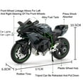 thumbnail image 3 of 1:12 Kawasaki H2R BWM S1000RR Alloy Motorcycle Toys Diecast Miniature Car Front Wheel Steering Motorbike Children Christmas Gift, 3 of 8