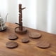thumbnail image 2 of Juego de 8 Posavasos de Madera para Proteger Bebidas en Las ., 2 of 7