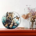 thumbnail image 2 of GZHJMY Cute Cat Clock Silent Round Wall Clock Non Ticking Battery Device Clocks Creative Decoration Wall Clock for Living Room Bedroom Office Kitchen, 2 of 6