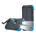 thumbnail image 1 of Mr. Gadgets Solar Blast Power Bank 20000 Mah Bateria Panel Solar De Carga Portatil Con Linterna, Manivela De Emergencia, Carga Inalambrica, Color Negro Con Azul., 1 of 7