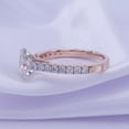 thumbnail image 3 of Oval & Round Shape IGI Certified Lab Grown Diamond Cathedral Style Engagement Ring For Women In 14K Solid Rose Gold Jewelry (1.38 Cttw) - 7, 3 of 8