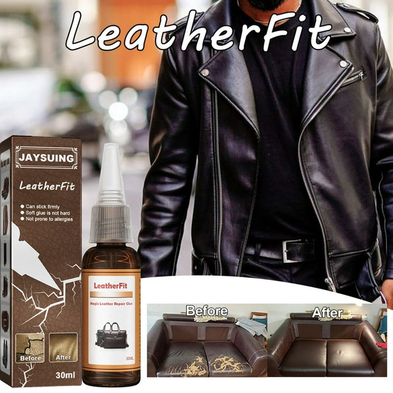 Leathercraft Cement - Leather Glue (1oz) - Quick Drying, High Strength,  Flexible Adhesive w/Permanent Bonding for Craft or Repair for Leather  Jackets