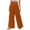 #6Orange, variant on Byworldtasic Womens Trousers Womens Casual Loose Fit Palazzo Pants Elastic High Waist Lounge Long Pajama Wide Leg Trousers