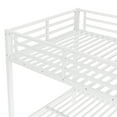 thumbnail image 6 of Generic Full over Full Metal Bunk Bed for Teens & Adults - Space-Saving Design, Noise Reduced, No Box Spring Needed, Heavy-Duty Steel Frame,White, 6 of 9