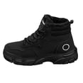 thumbnail image 2 of AUDeals Mens Lightweight Hiking Boots Warm Fur Lined High Top Fashion Sneakers Non Slip Trail Shoes (Black, 10), 2 of 8
