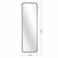 thumbnail image 4 of Full Length Mirror Door Hanging with LED Lights with Metal Hooks, Shatterproof Glass & Aluminum Frame for Bathroom, Bedroom, Entryway Decor, 4 of 7