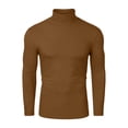 thumbnail image 1 of INSPIRE CHIC Chandail à Col Roulé pour Homme à Manches Longues Extensible Coupe Ajustée, 1 of 7