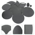 thumbnail image 2 of MERRYHAPY Drum Mute Pads 14 Pieces Professional Drum Accessories Black for Drum Practice and, 2 of 5