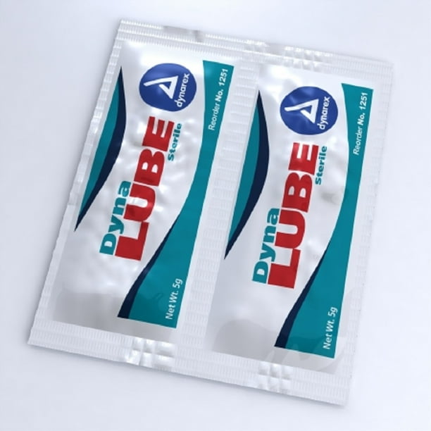 Dyna Lube Lubricating Jelly 5 Gram Individual Packet Sterile 72/Box