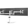 thumbnail image 1 of Soporte para monitor WALI MF003-W ajustable para tres monitores de 27" blanco, 1 of 8