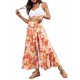thumbnail image 3 of TRKIYQC Pantalones casuales de playa para mujer, pantalones anchos de cintura alta con vendaje delantero, S/ M/ L/ XL TRKIYQC perder, 3 of 8