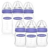 Lansinoh Baby Bottles for Breastfeeding Babies Bundle, 3 Count Each of 5 Ounces and 8 Ounces