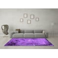 thumbnail image 3 of Ahgly Company Indoor Round Oriental Purple Industrial Area Rugs, 7' Round, 3 of 4