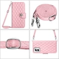 thumbnail image 6 of for Motorola Moto G Power 5G 2024 Wallet Case, Elegant Card Holder Cash Slot PU Leather Kickstand Shoulder Strap Shockproof Protective Flip Women Girls Case Cover for Moto G Power 5G 2024, Pink, 6 of 6