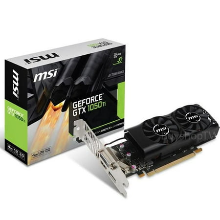 MSI GeForce GTX 1050 Ti 4GB Low Profile PCI Express Video Card - G1050T4TP