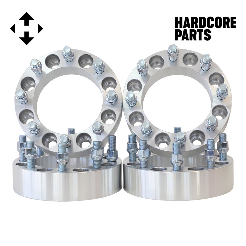 4 QTY Wheel Spacers Adapters 2" 8x6.5 (8x165.1) vehicle to 8x6.5 wheel