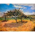thumbnail image 2 of Gauguin, Paul 18x15 Gold Ornate Wood Framed with Double Matting Museum Art Print Titled - Apple Trees In Blossom, 2 of 4