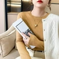 thumbnail image 1 of LNGOOR Chandail pour Femmes 2024 Col Rond Manches Longues Automne Hiver Pulls Mode Chandails Coréens Chandails de Base Chandails Ajustés en Tricot Chandails, 1 of 7
