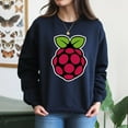 thumbnail image 4 of EcoLoom Raspberry Pi Logo Black Midweight Crewneck Sweatshirt Black-XL, 4 of 4