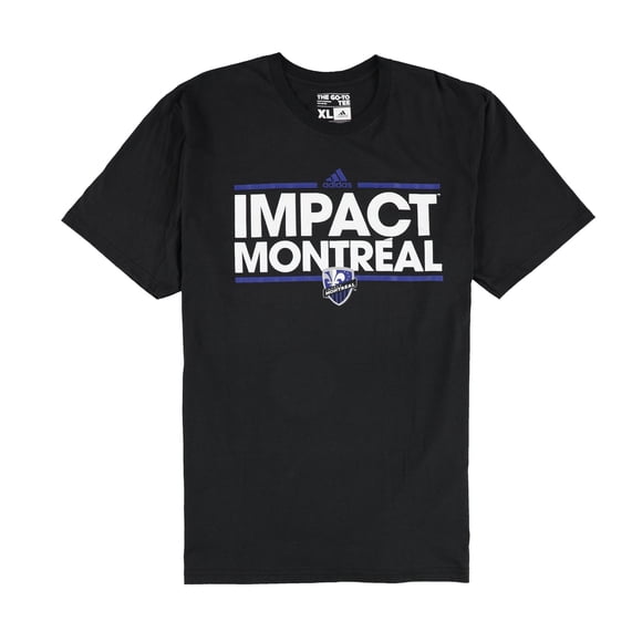 Adidas T-Shirt Graphique d'Entraînement pour Hommes Montreal Impact, Noir, Très Grand