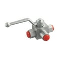 Hydraulic 3Way Female Thread High Pressure Ball ValveM14*1.5Tom27*2