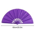 thumbnail image 3 of 13 in Boots on The Ground Fan, 2025 New Large Holographic Folding Hand Fan Line Dance Popping Fan, Clap Fans for Line Dancin (Purple), 3 of 5