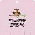 thumbnail image 4 of Inktastic My Memere Loves Me Grandchild Owl for Girl Girls Toddler Dress, 4 of 5