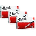 thumbnail image 2 of Sharpie 32701 Retractable Permanent Markers, Fine Point, Black, 36 Count (3 Boxes of 12 Markers each Box), 2 of 3