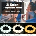 thumbnail image 4 of DIY Hollywood Lighted Makeup Vanity Mirror with Dimmable Lights, Stick on LED Mirror Light Kit for Vanity Set, Plug in Makeup Light for Bathroom Wall Mirror, (Light Bulb Only), 4 of 7