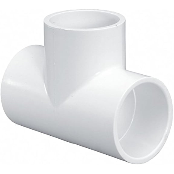 LASCO PVC Tee, Socket x Socket x Socket, 3/4" Pipe Size - Pipe Fitting