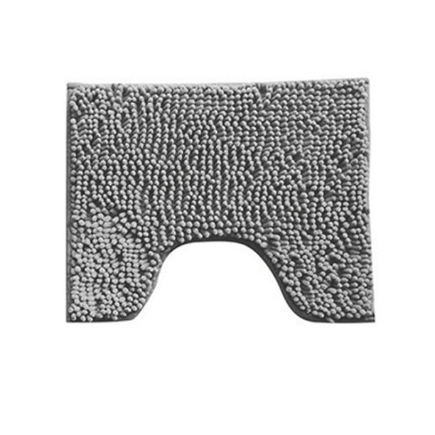Advancent Juego de alfombrillas de baño antideslizantes, 2 uds., alfombra para baño, absorbente de agua, alfombra de felpa para inodoro, Juegos de accesorios de baño gris oscuro Advancent HA001740-01