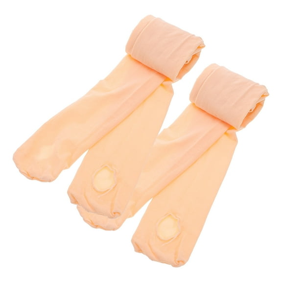 Masteelf  2 Pairs Women Tutu Velvet Ballet Socks Tights Adult Child